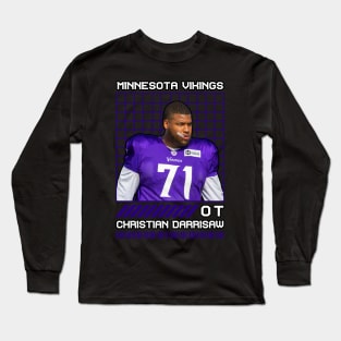 CHRISTIAN DARRISAW - OT - MINNESOTA VIKINGS Long Sleeve T-Shirt